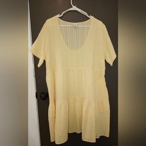 NWOT Pastel yellow dress